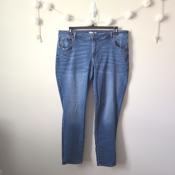 Old Navy Medium Wash Rockstar Skinny Jeans Size 20 - Picture 1 of 8